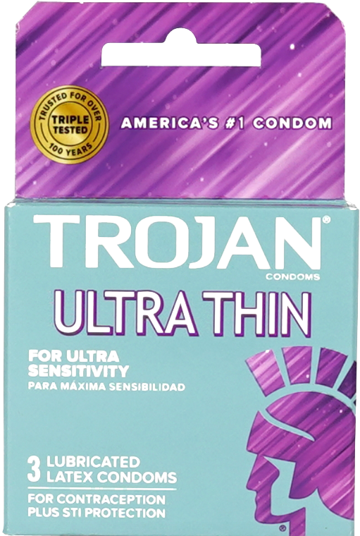 TROJAN ULTRA THIN GRAY 6PK