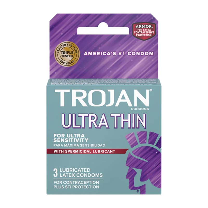 TROJAN ULTRA THIN SPERMICIDAL 6CT