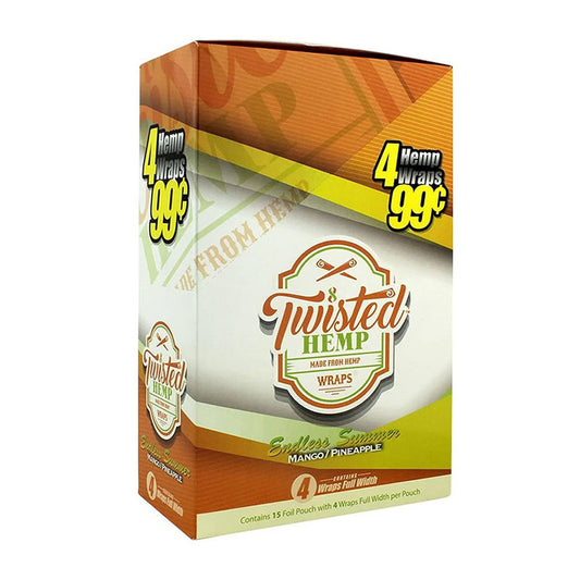 TWISTED HEMP WRAPS MANGO PINEAPPLE 4/99