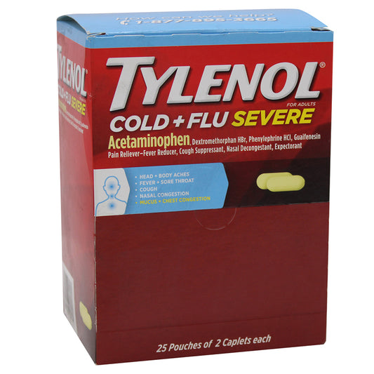 TYLENOL COLD & FLU SEVERE 2PK/25CT