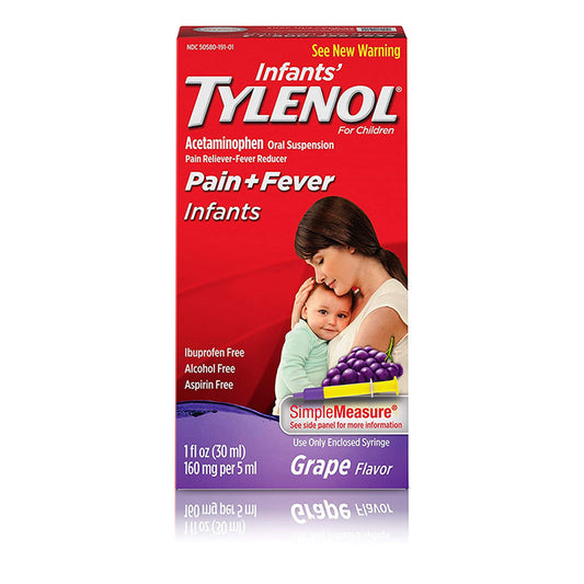 TYLENOL INFANT GRAPE 6/1OZ