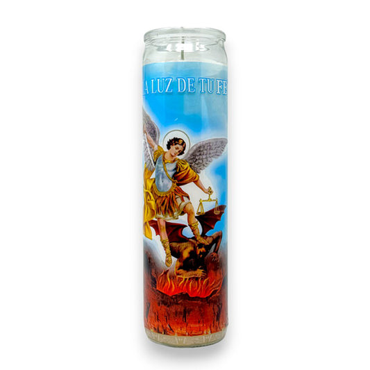 VEL-MEX TALL CANDLE SAN MIGUEL ARCANGE 1CT