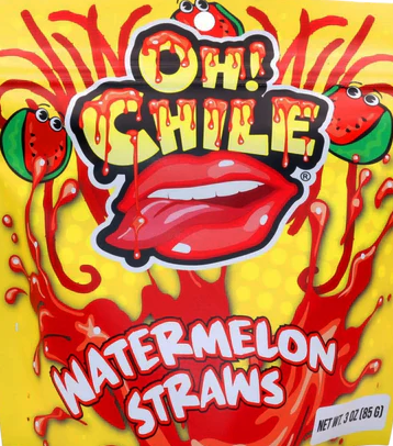 OH! CHILE WATERMELON STRAWS 12CT