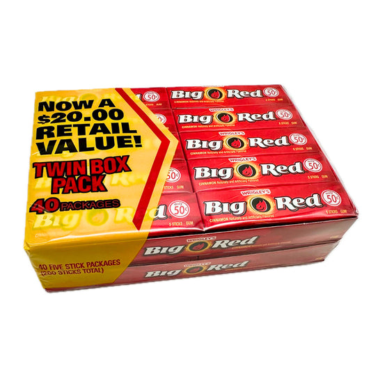 WRIGLEY'S $.50 BIG RED 40CT