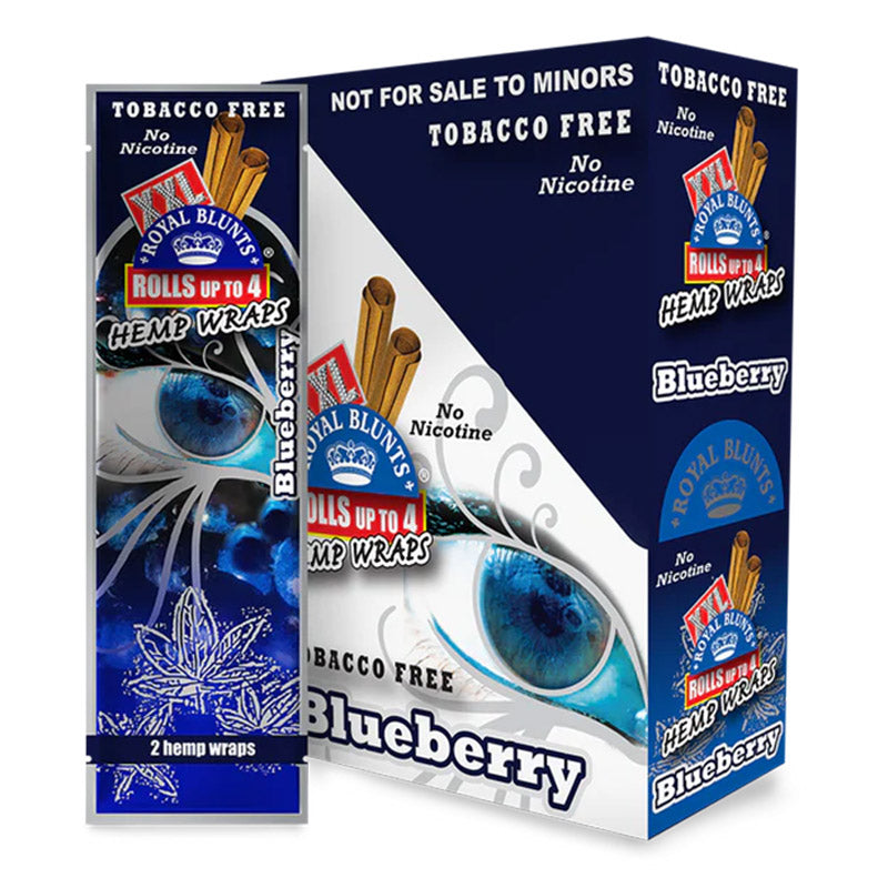 XXL HEMP WRAPS BLUEBERRY 25CT