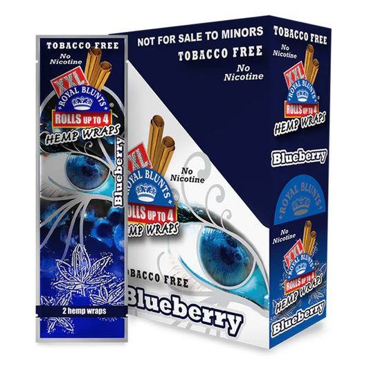 XXL HEMP WRAPS BLUEBERRY 25CT
