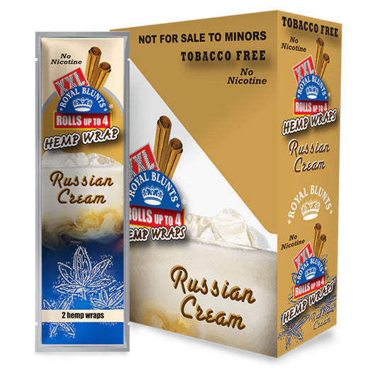 XXL HEMP WRAPS RUSSIAN CREAM 25CT