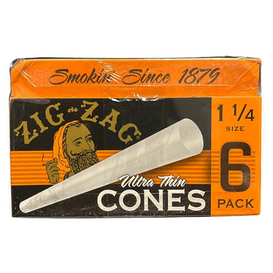 ZIG ZAG CONES 1 1/4 ULTRA THIN 6PK 24CT
