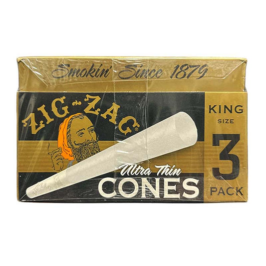 ZIG ZAG CONES ULTRA THIN KING SIZE 3PK 24CT