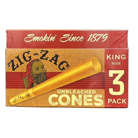 ZIG ZAG CONES UNBLEACHED KING SIZES 24CT