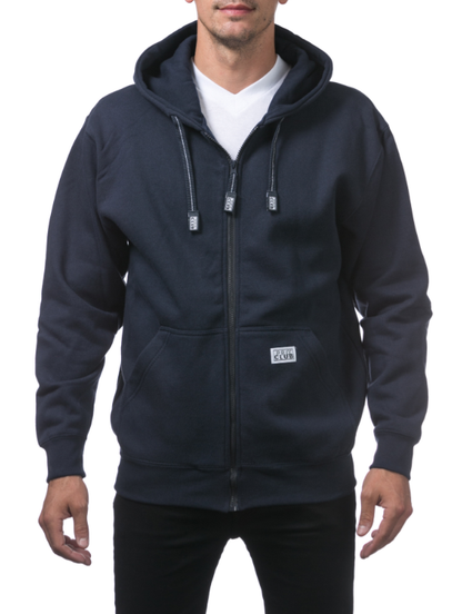 PROCLUBS BLACK ZIP HOODIE 2XL