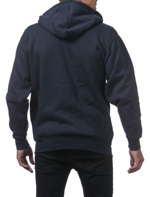 PROCLUBS BLACK ZIP HOODIE 2XL