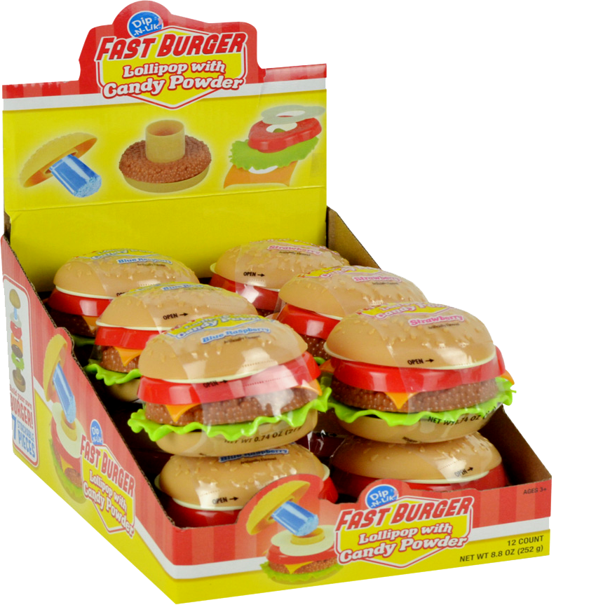 FAST BURGER DIP N LIK 12CT