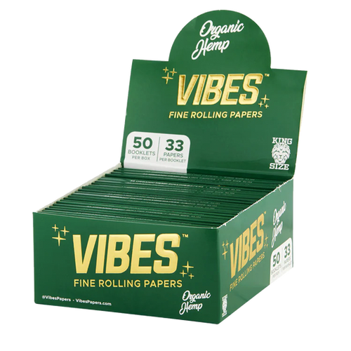 VIBES ORGNC HEMP CONES KS 20/8CT