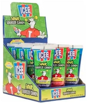 ICEE SOUR SQUEEZE CANDY 12CT