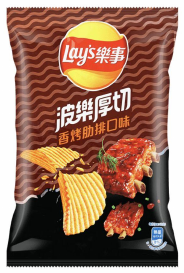 LAYS GRILLED RIBS 34G/12CT