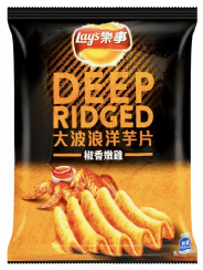 LAYS RIDG PEP FRIED CHKN 34G/12C